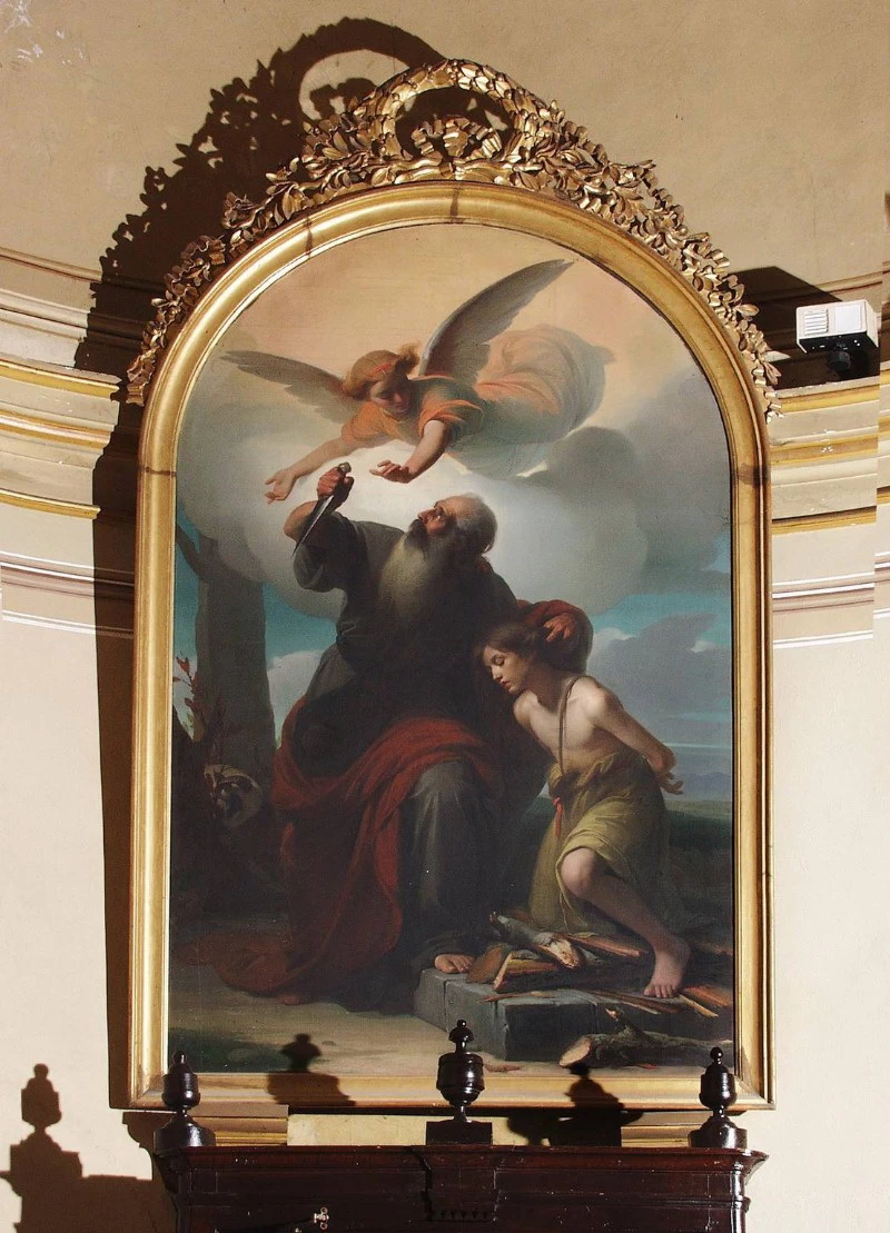 Sacrificio d'Isacco - Costigliole d'Asti, parrocchiale di N.S. di Loreto